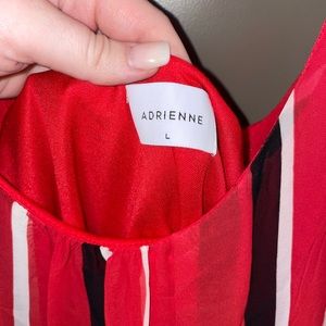 Adrienne Red & Black Shift Dress